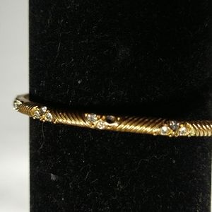 Lia Sophia gold tone bangle bracelet